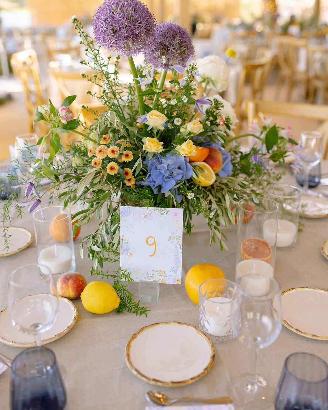 Table detail at SeaRocks celebration