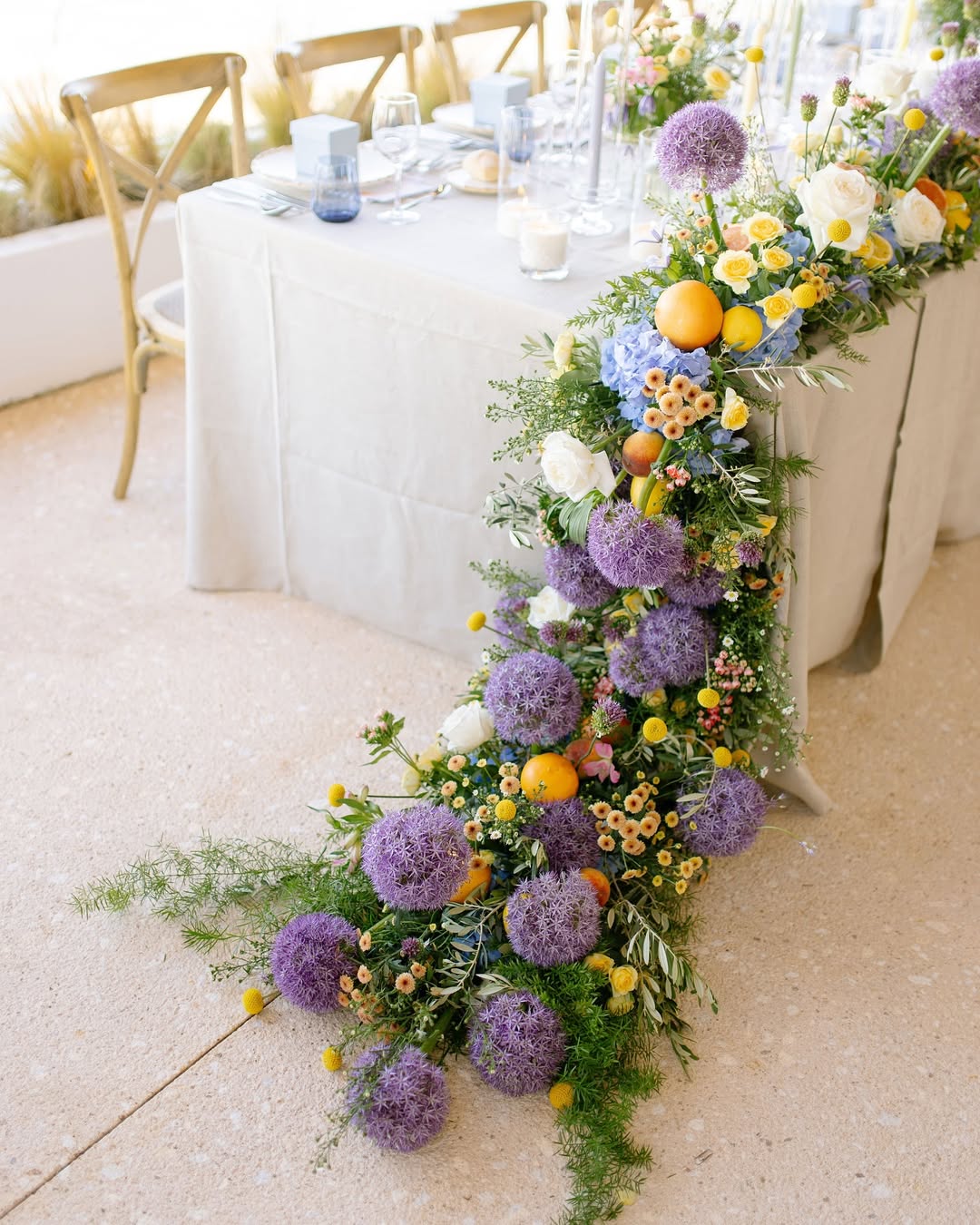 Floral arrangement at SeaRocks event