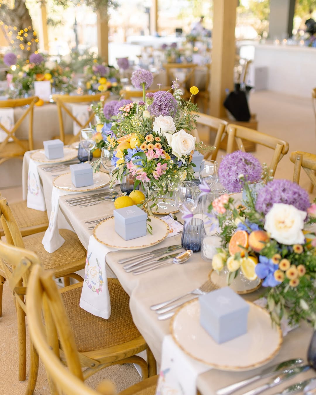 Evening table setup at SeaRocks Paros